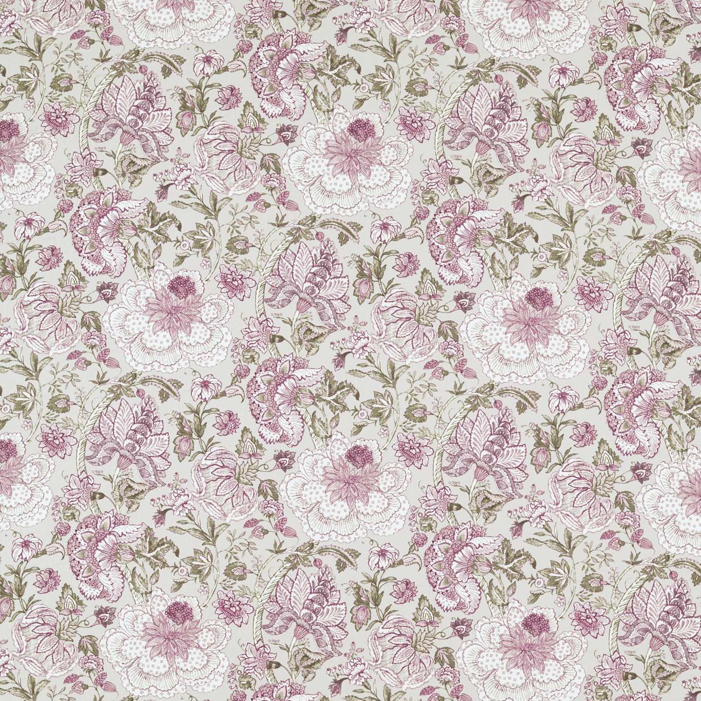 Lucienne Rasberry/Linen Fabric by CNC