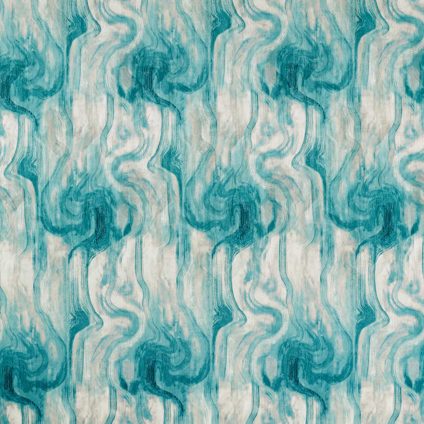 Tessuto Teal Fabric by CNC