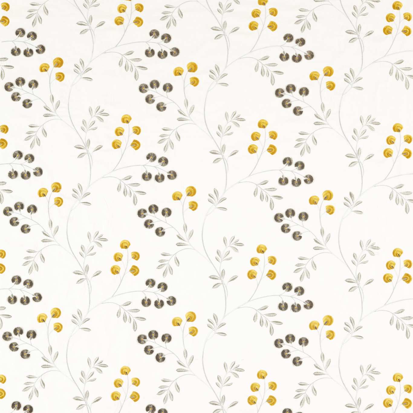 Rochelle Pewter/Chartreuse Fabric by CNC