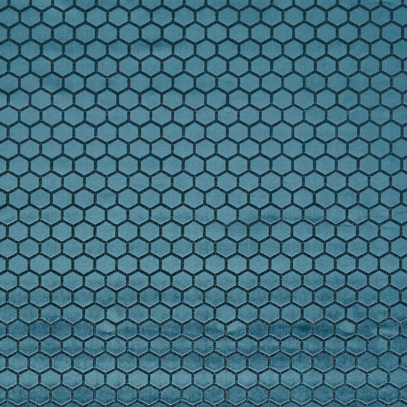 Hexa Teal Fabric by STG