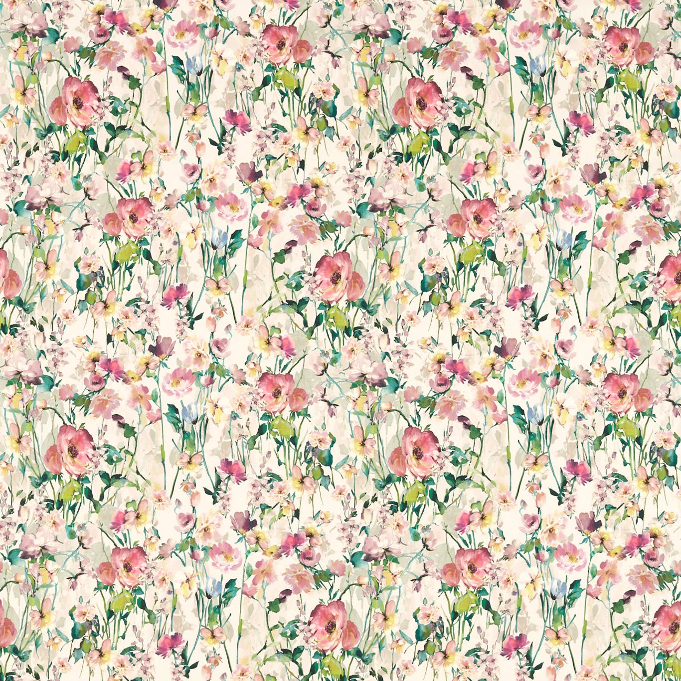 Wild Meadow Blush Fabric by STG