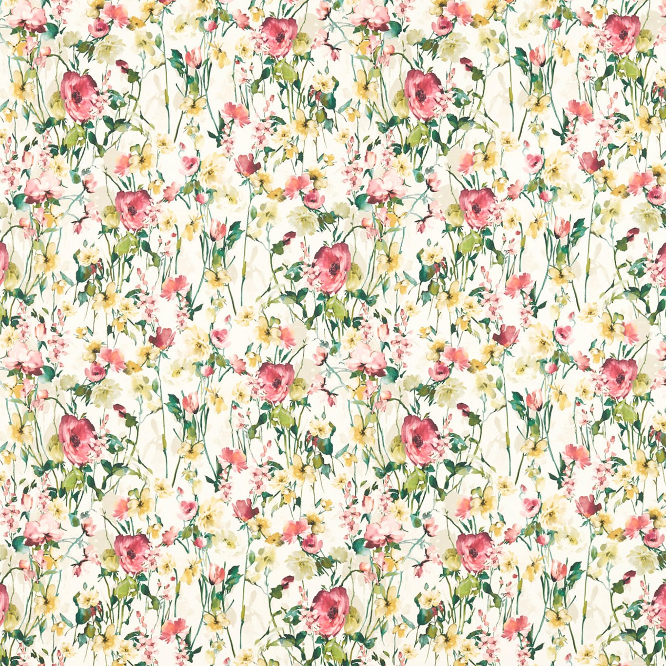 Wild Meadow Ivory Fabric by CNC