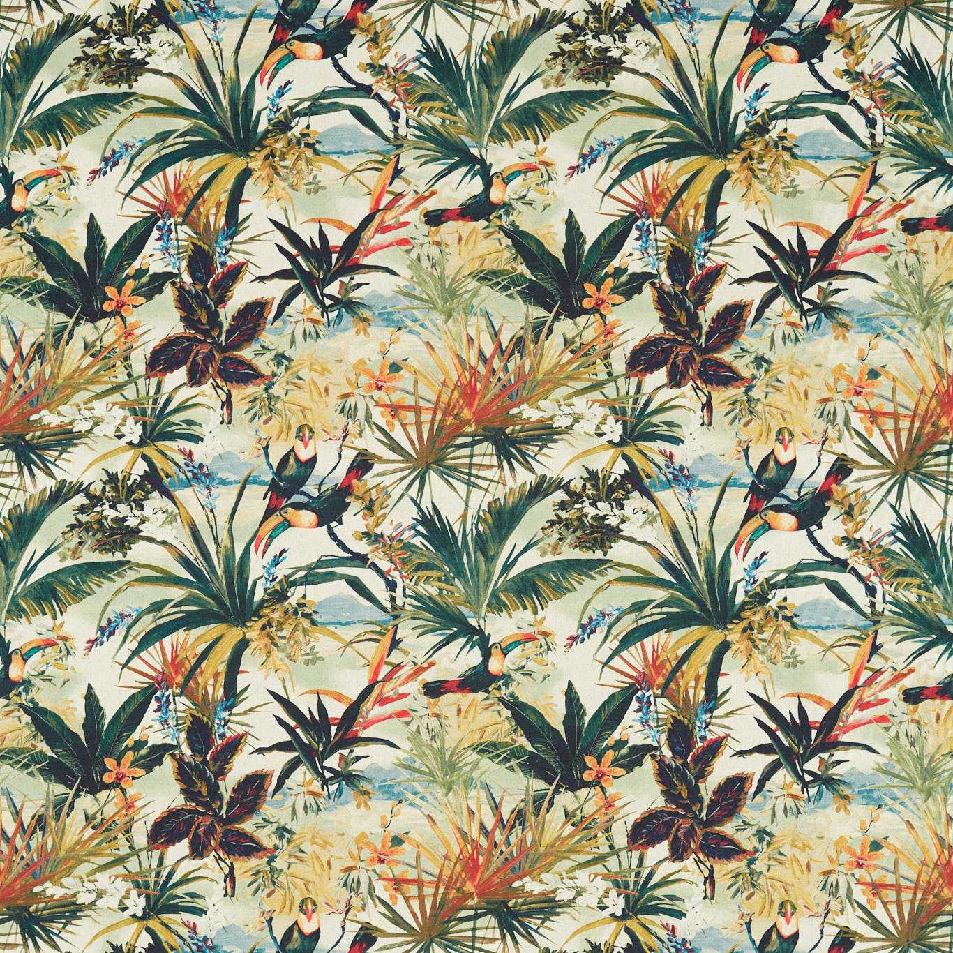 Toucan Antique Fabric by CNC