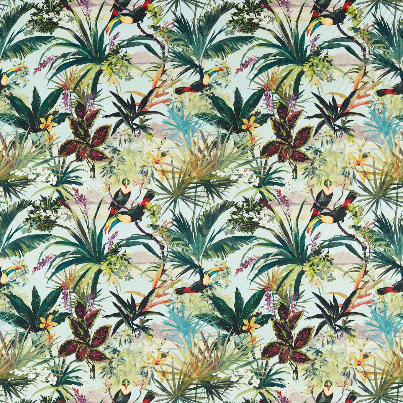 Toucan Sky Fabric by CNC