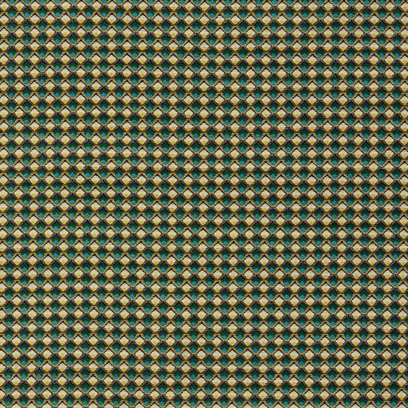 Lyra Teal/Citrus Fabric by CNC