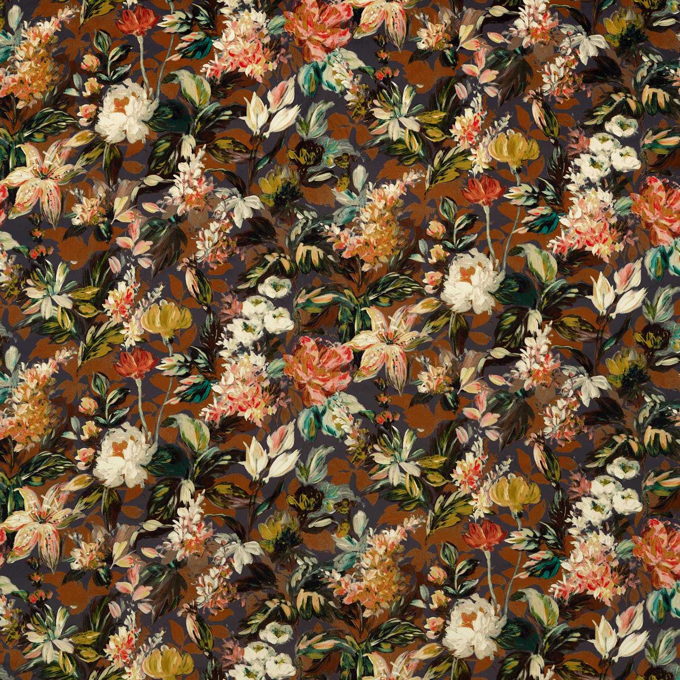 Lilum Russet/Noir Fabric by CNC