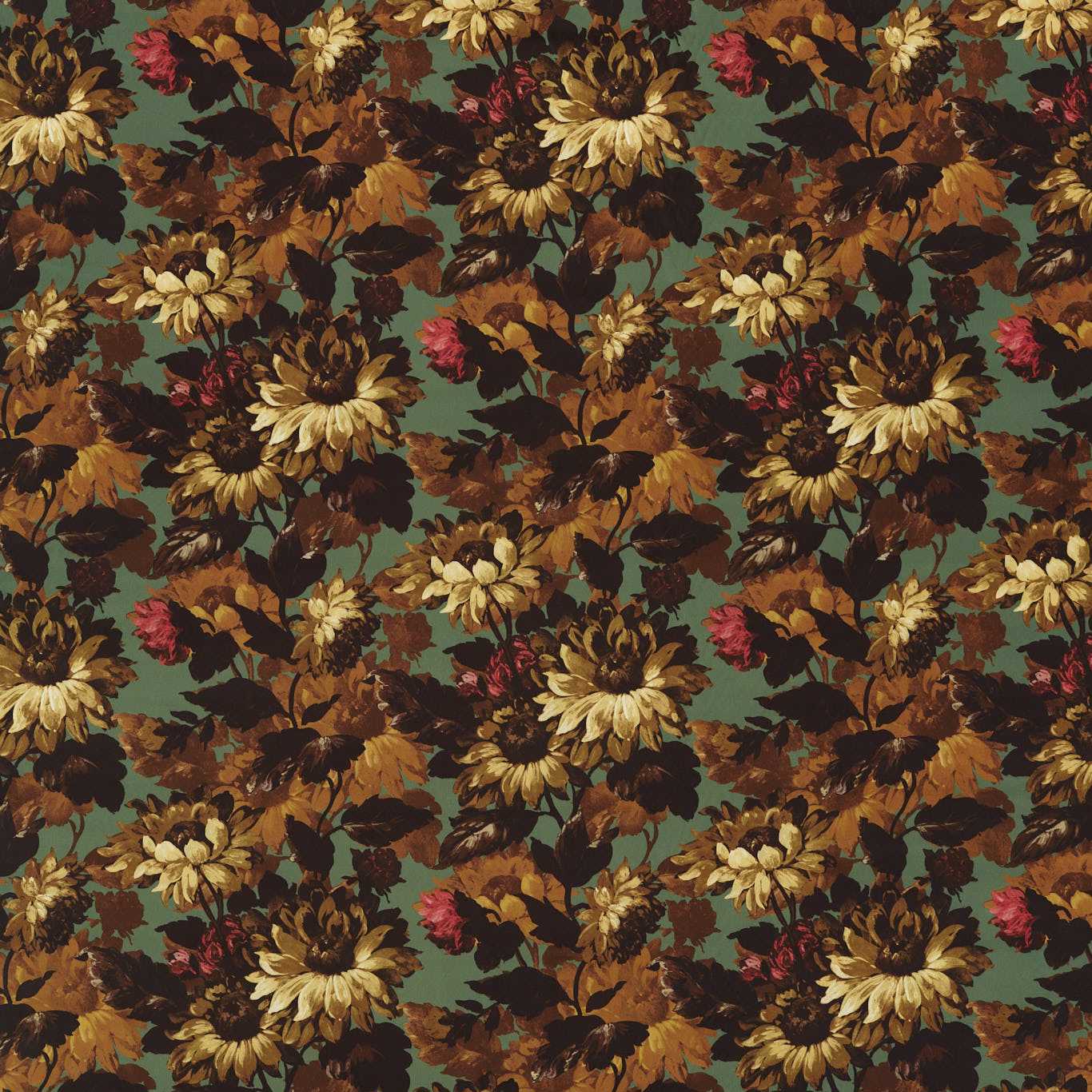 Sunforest Sage/Russet Fabric by CNC