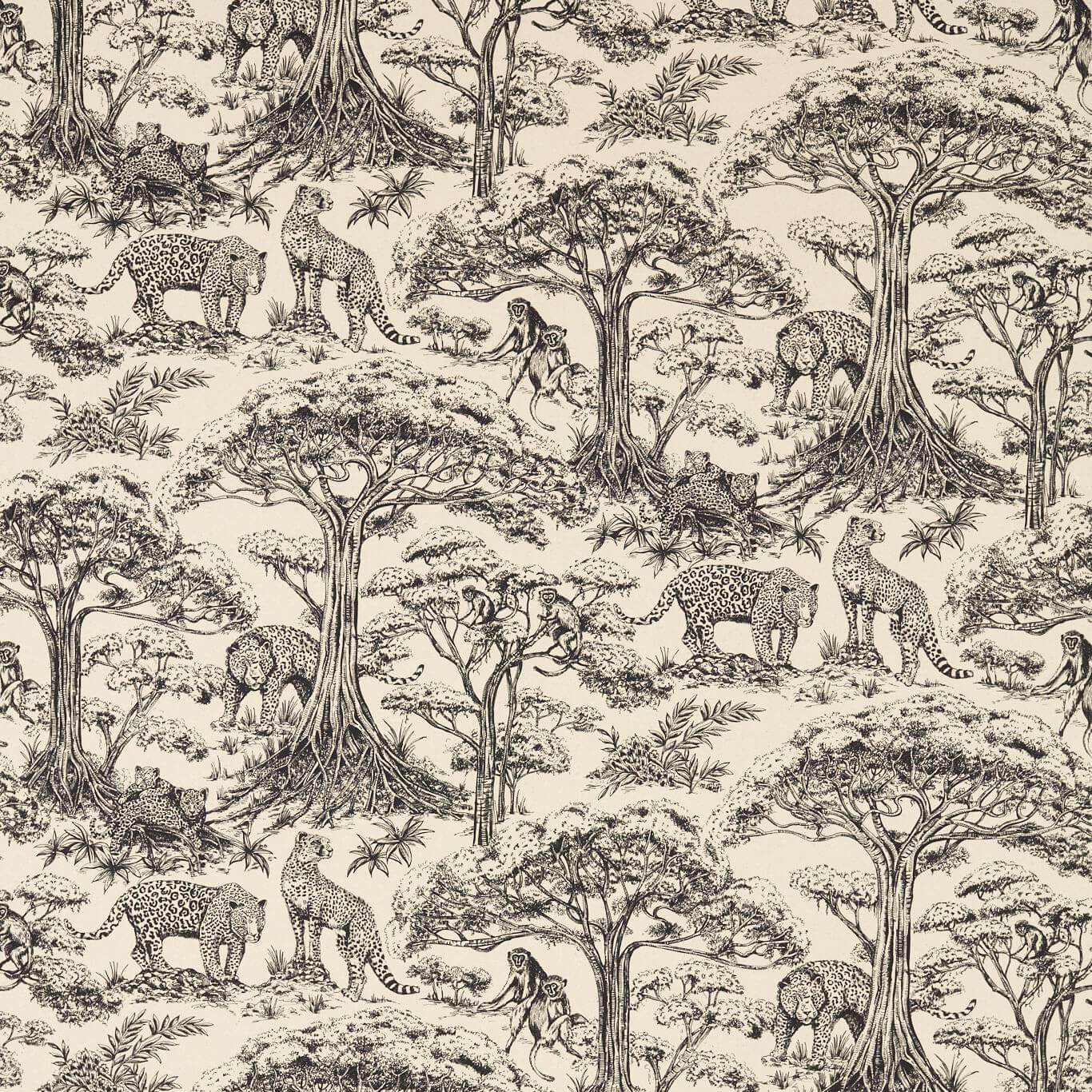 Kisumu Noir/Linen Fabric by CNC