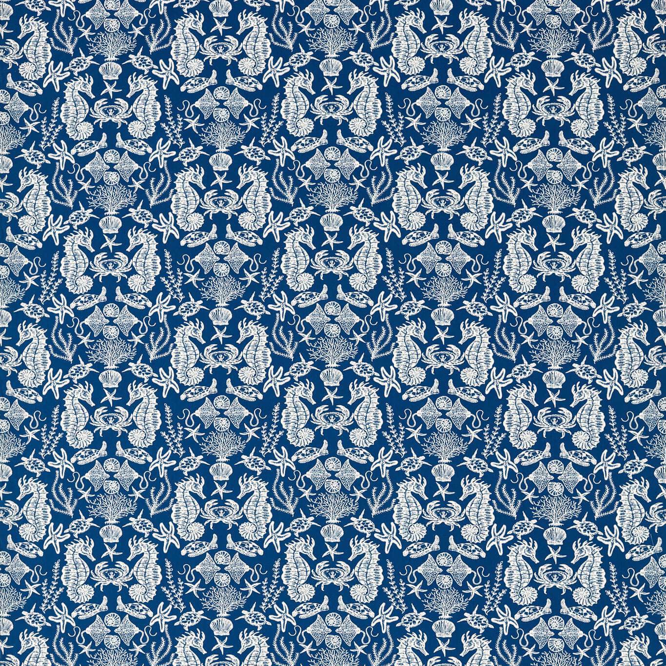 Aquarium Navy Fabric by CNC