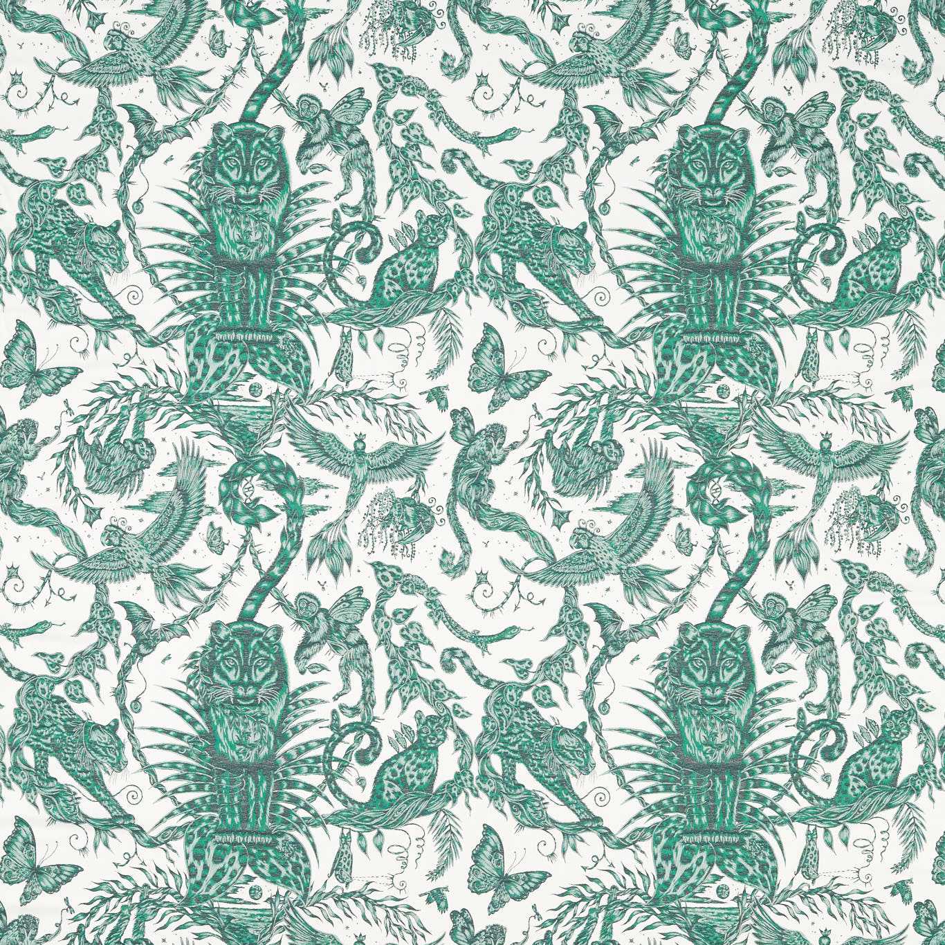 Bosque Dreams Jacquard Seafoam Fabric by CNC