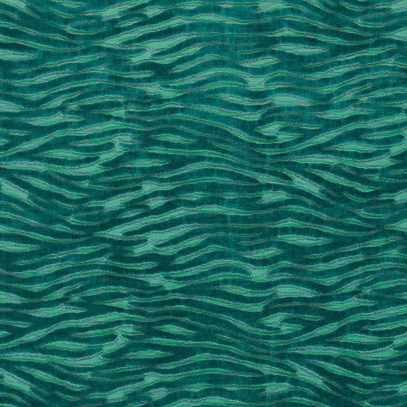 Wildstripe Seafoam Fabric by CNC