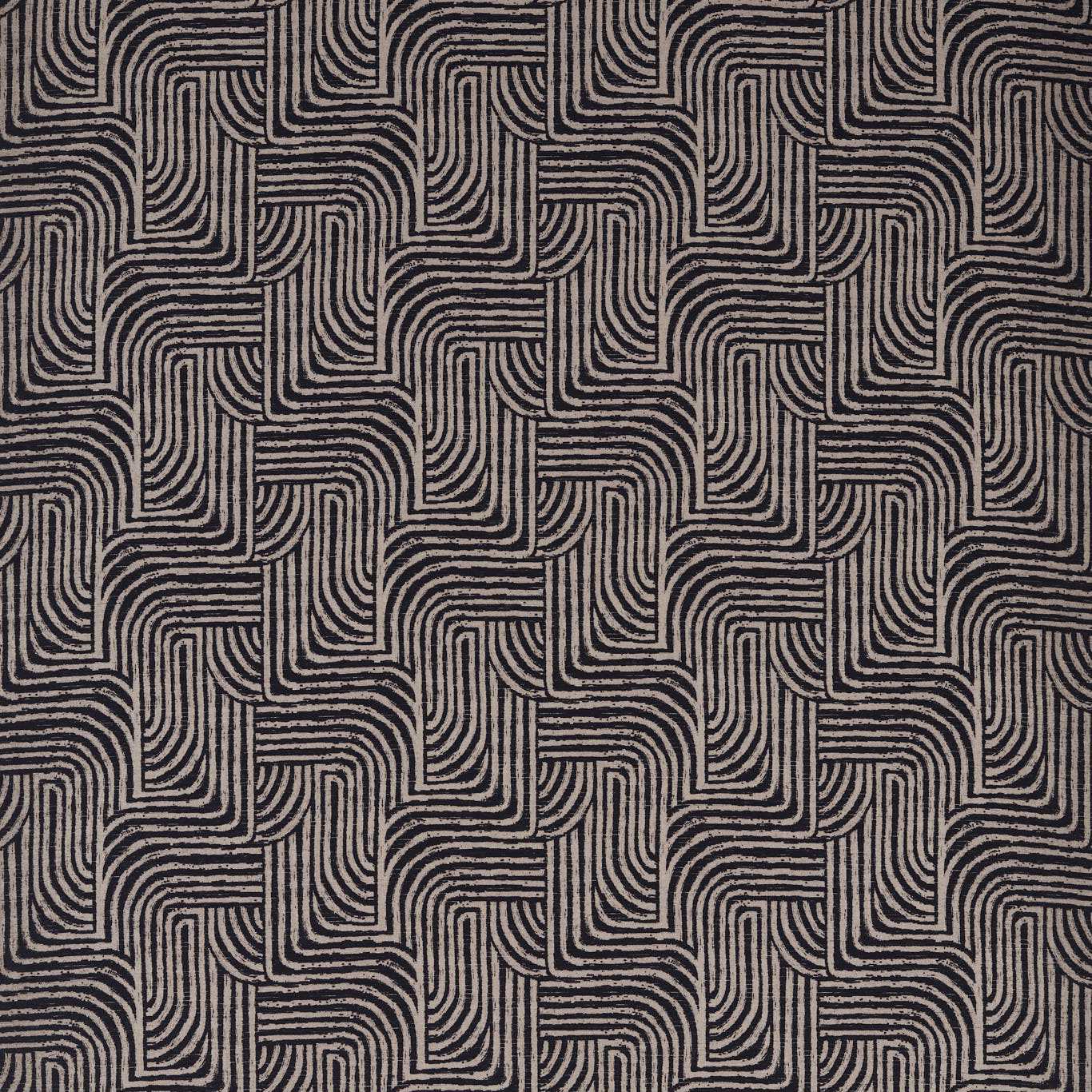 Gormley Jacquard Noir Fabric by CNC