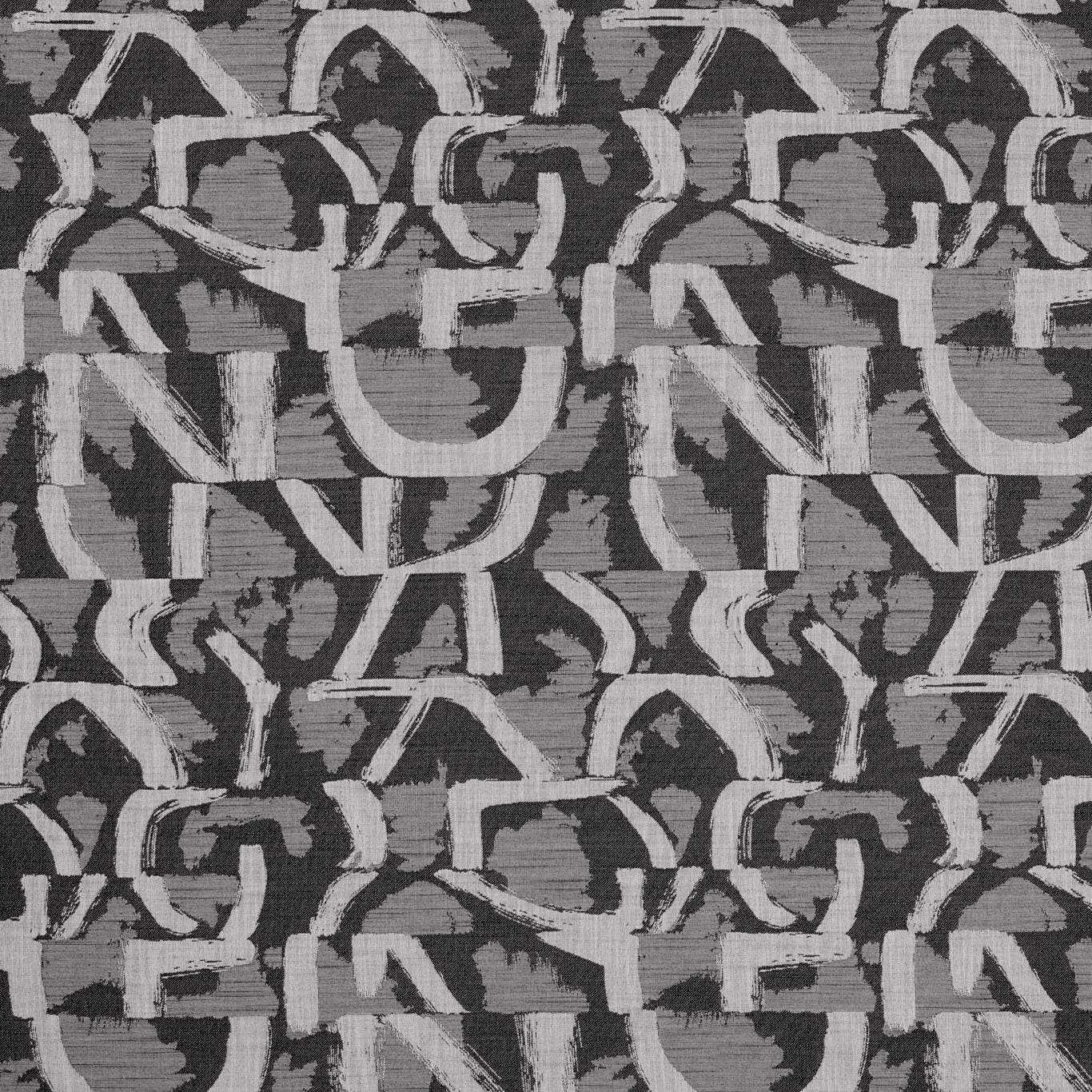 Piero Jacquard Noir Fabric by CNC