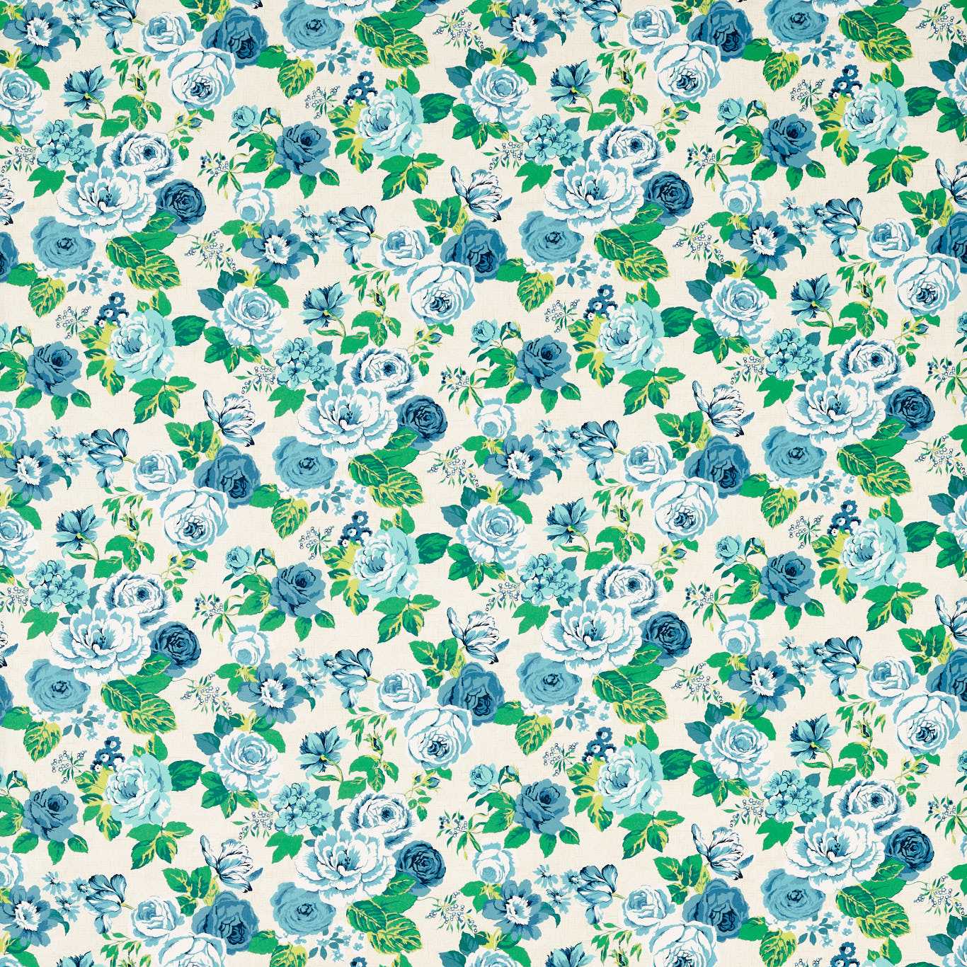 Genevieve Cobalt Fabric by CNC