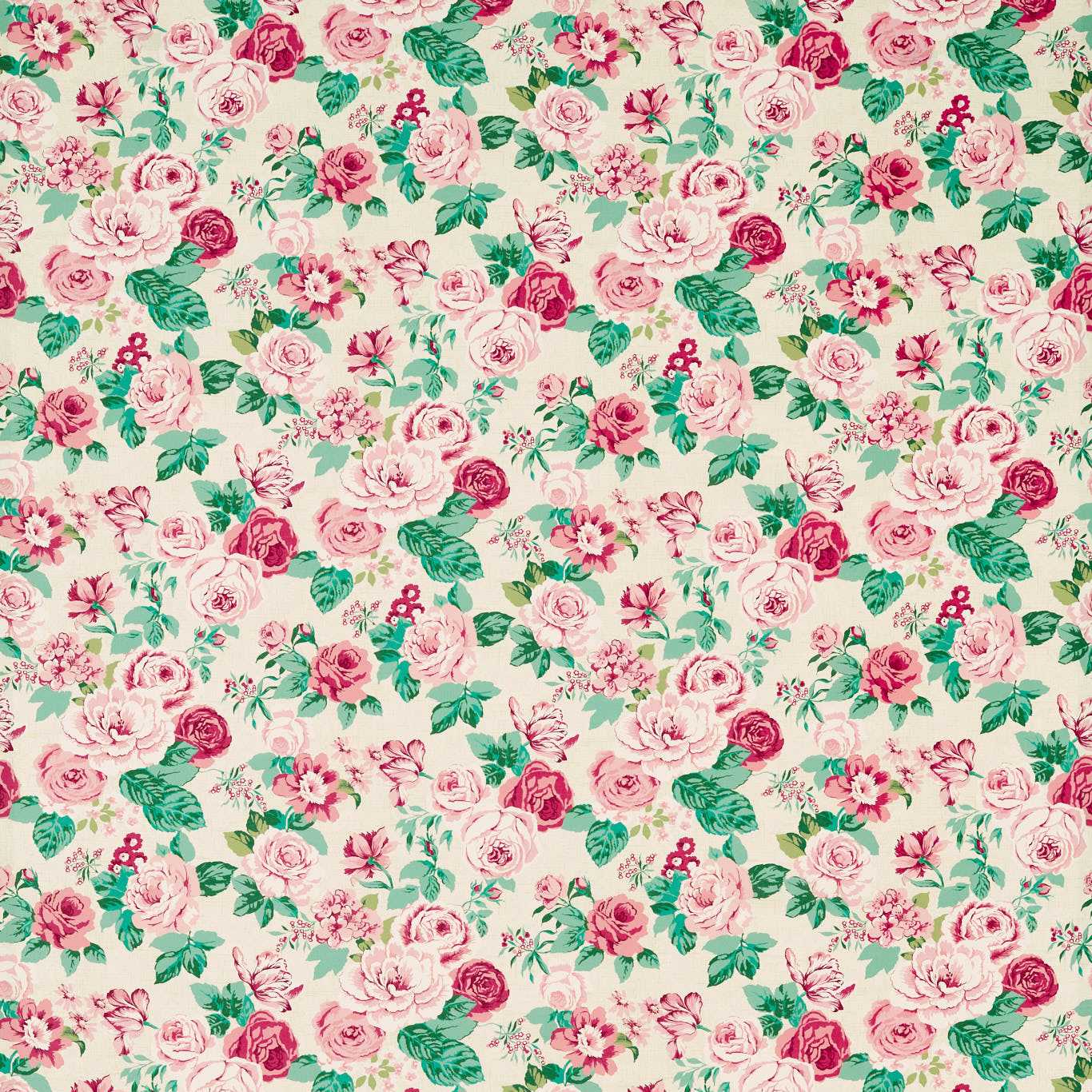 Genevieve Rose Fabric by CNC