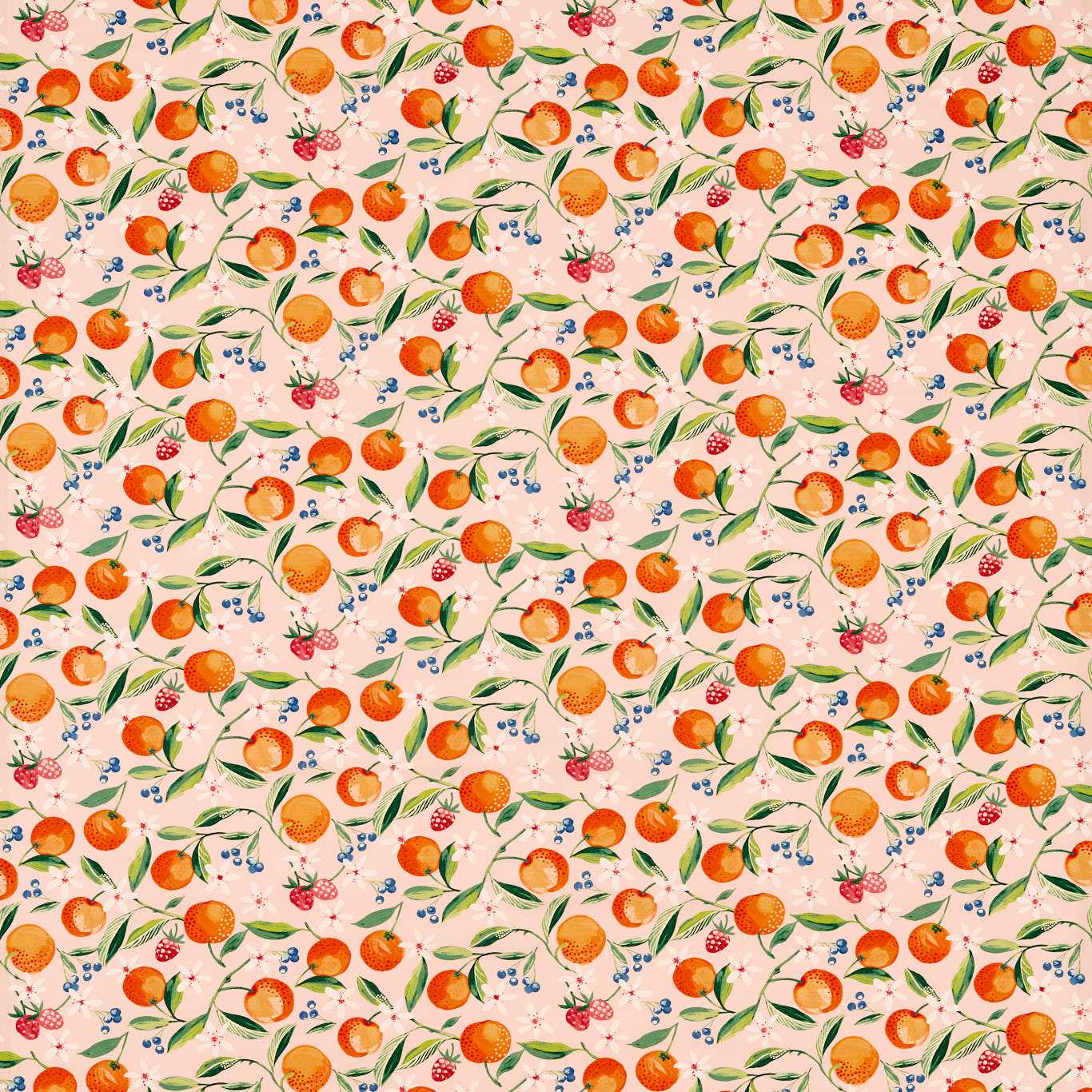 Orange Blossom Blush Fabric by CNC