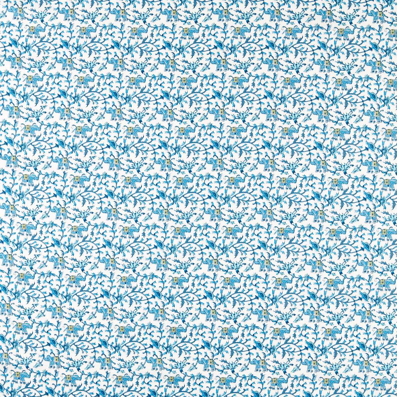 Hathi Cobalt Fabric by CNC