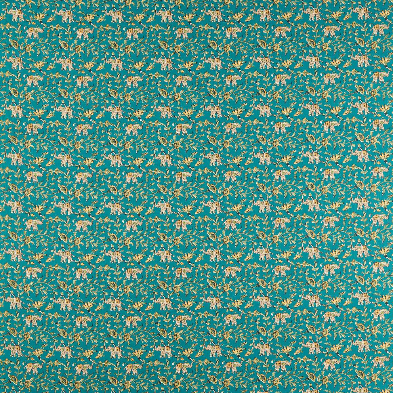 Hathi Teal Fabric by CNC