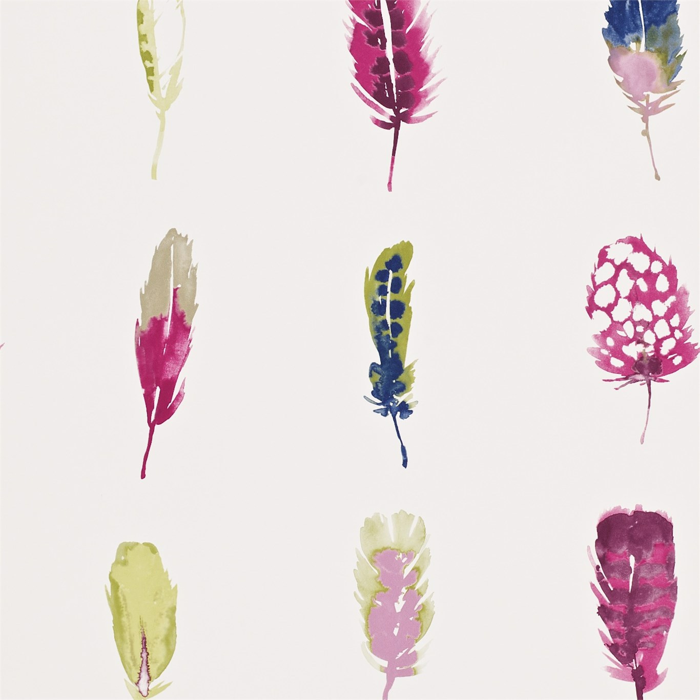 Limosa Loganberry / Raspberry / Olive Wallpaper by HAR
