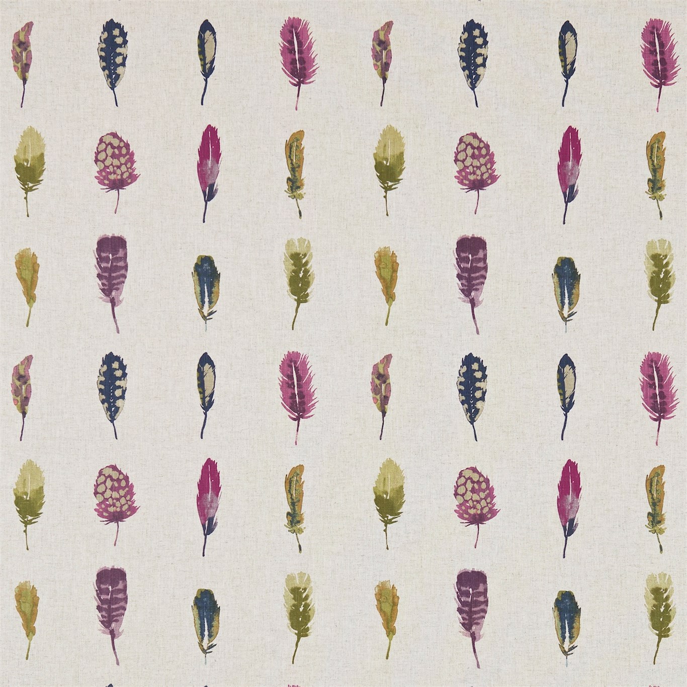 Limosa Loganberry / Raspberry / Olive Fabric by HAR