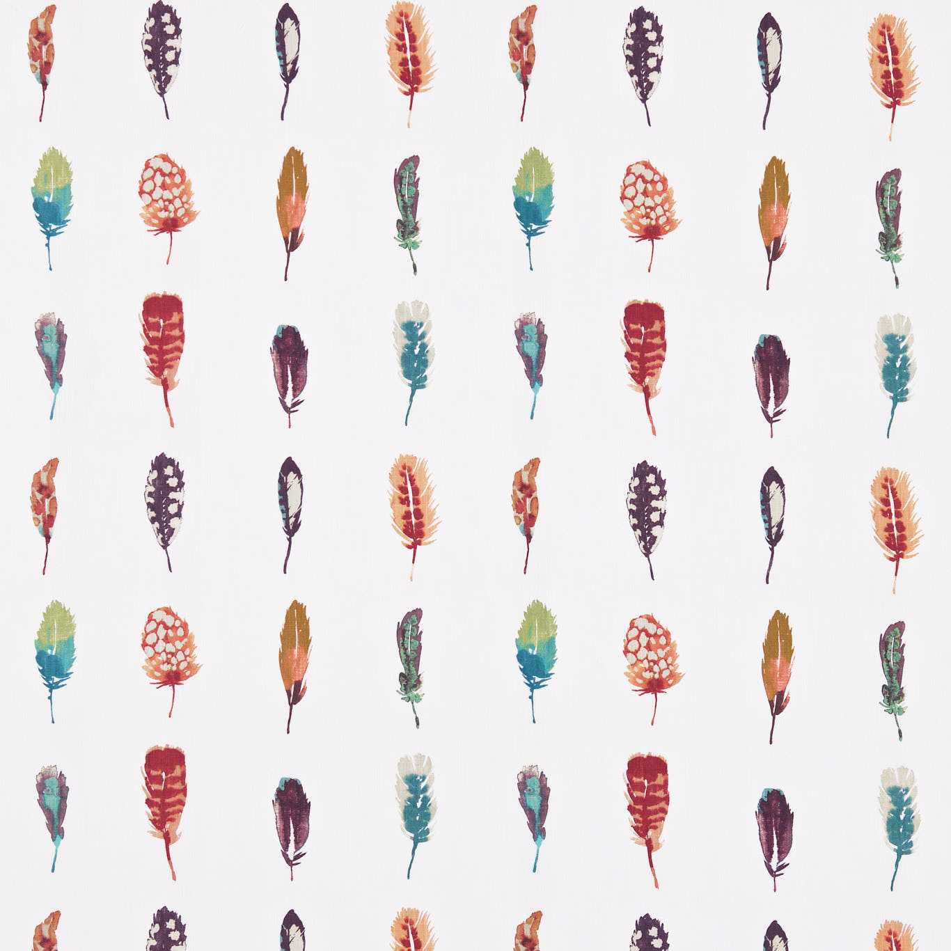 Limosa Papaya/Lagoon/Loganberry Fabric by HAR