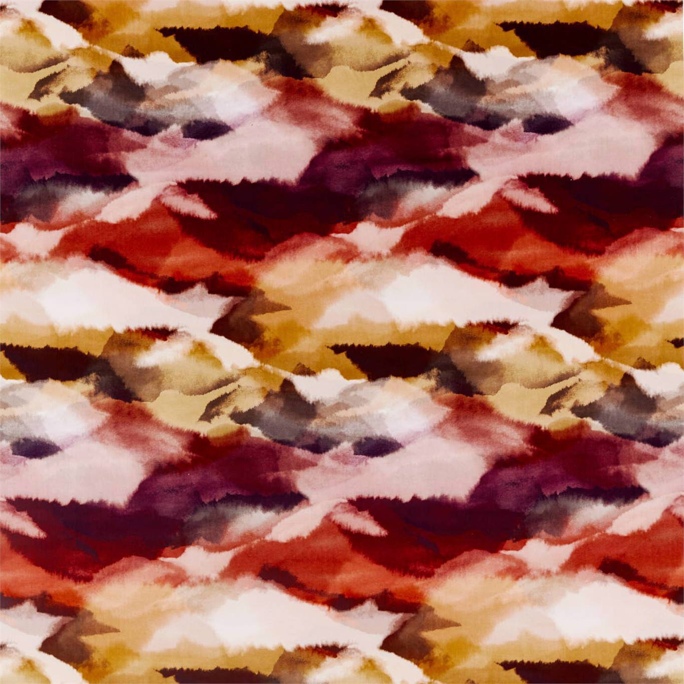 Minako Indigo / Fuchsia / Mandarin Fabric by HAR
