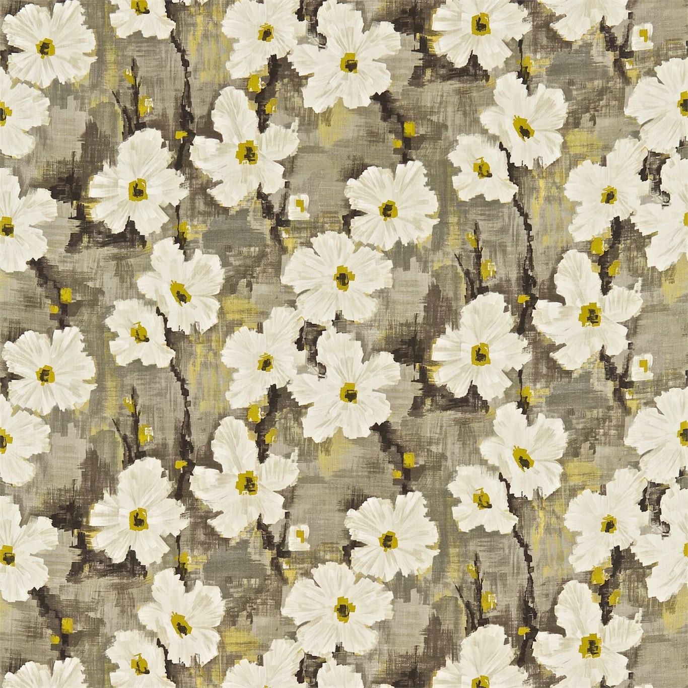 Giverny Charcoal/Lime Fabric by HAR