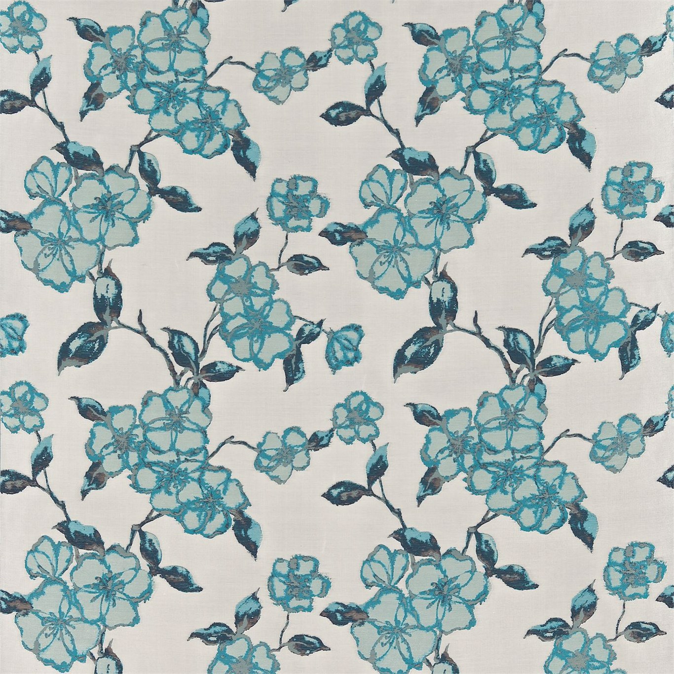 Angelique Turquoise Fabric by HAR