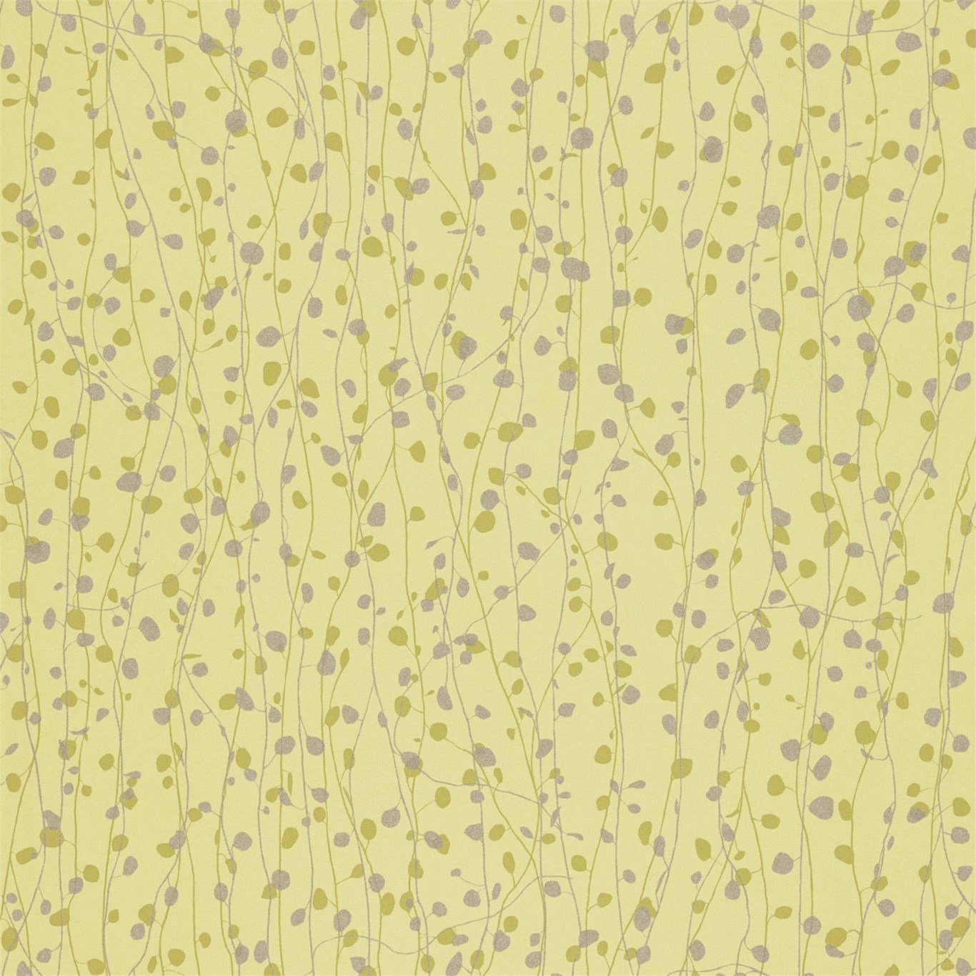 Beads Quince / Celery / Pewter Wallpaper by HAR