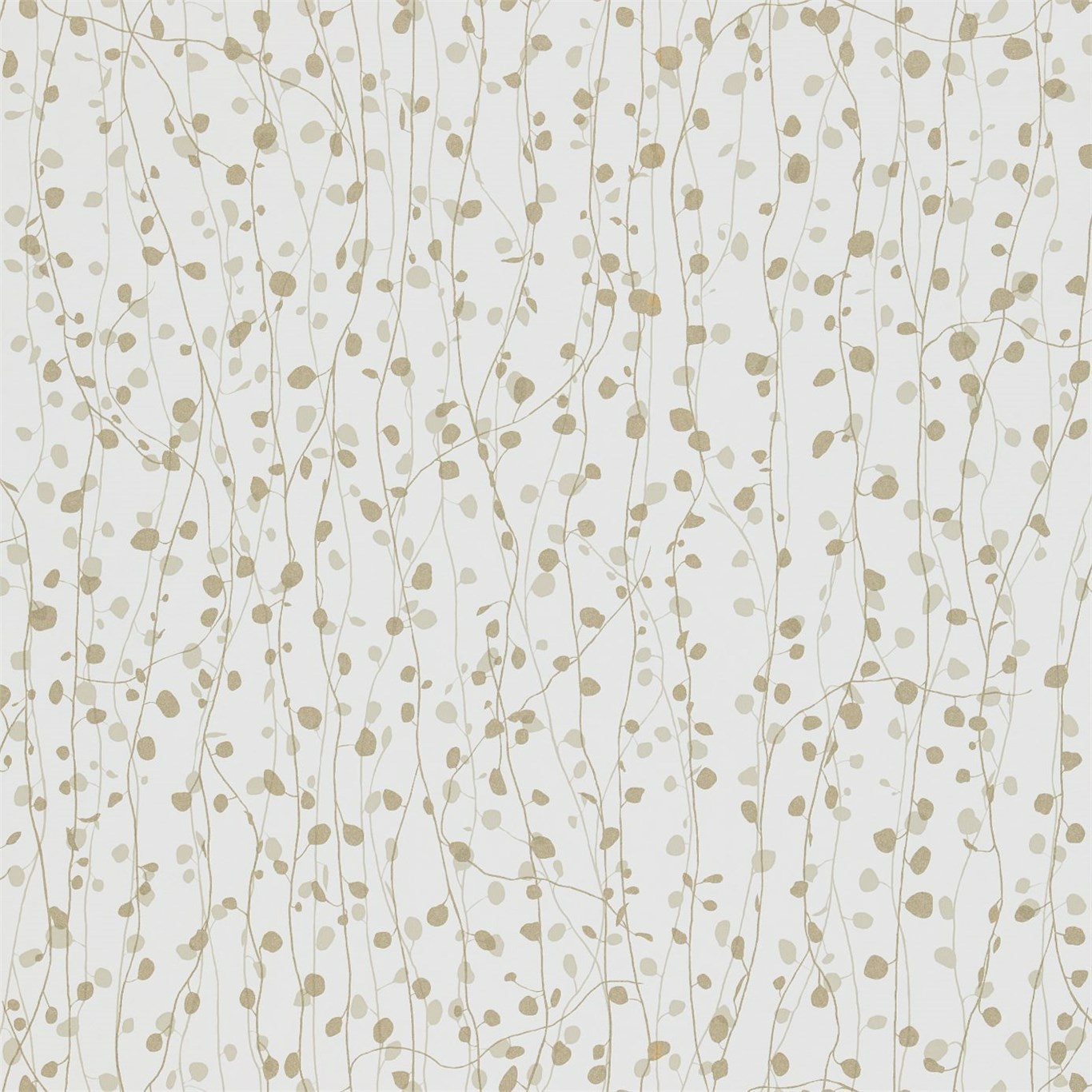 Beads White / Pebble / Pewter Wallpaper by HAR