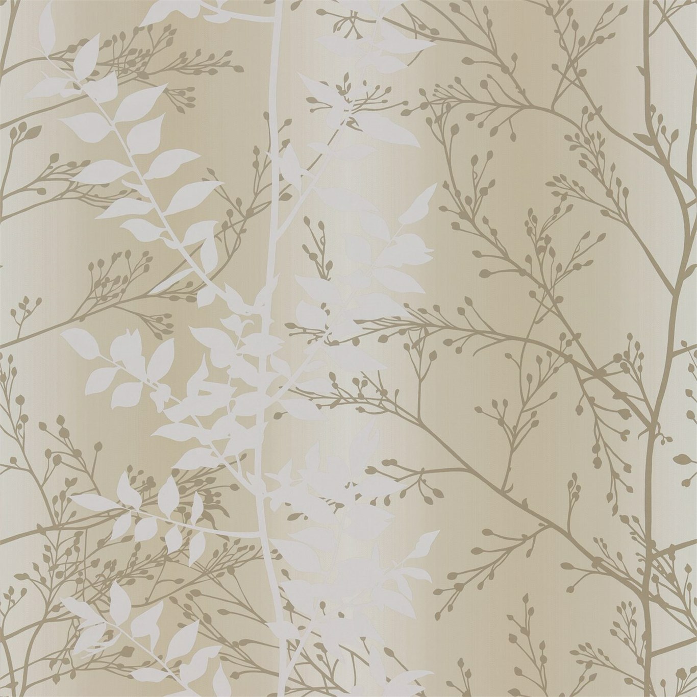 Persephone Honeycomb / White / Pewter Wallpaper by HAR