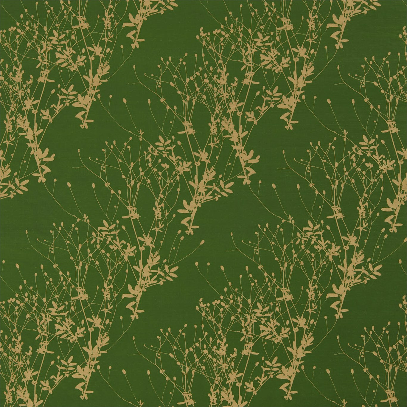 Burnet Emerald / Gold Fabric by HAR