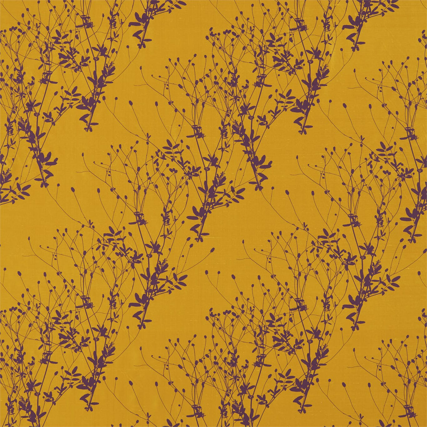 Burnet Sunflower / Fig Fabric by HAR