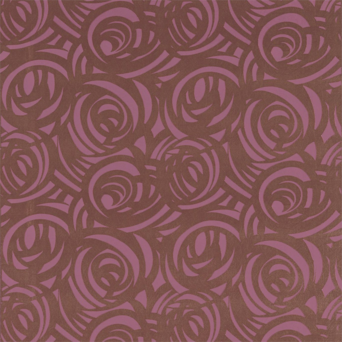 Vortex Coffee and Rose Pink Fabric by HAR