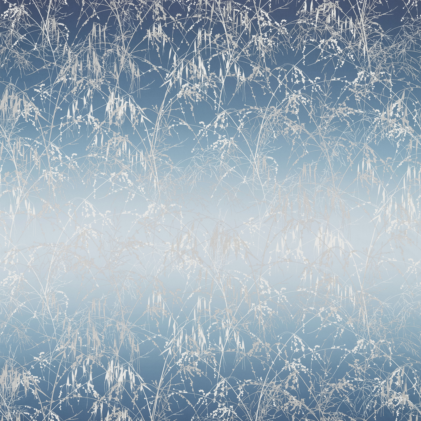 Meadow Grass Denim/Indigo Fabric by HAR