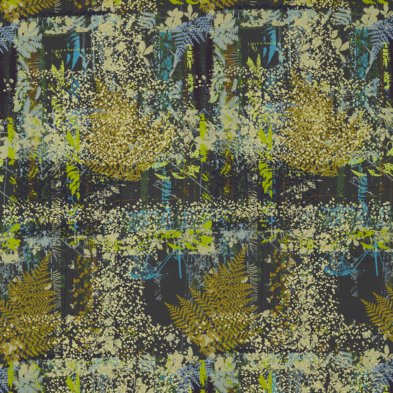 Kismet Sepia/Citrus/Ocean Fabric by HAR