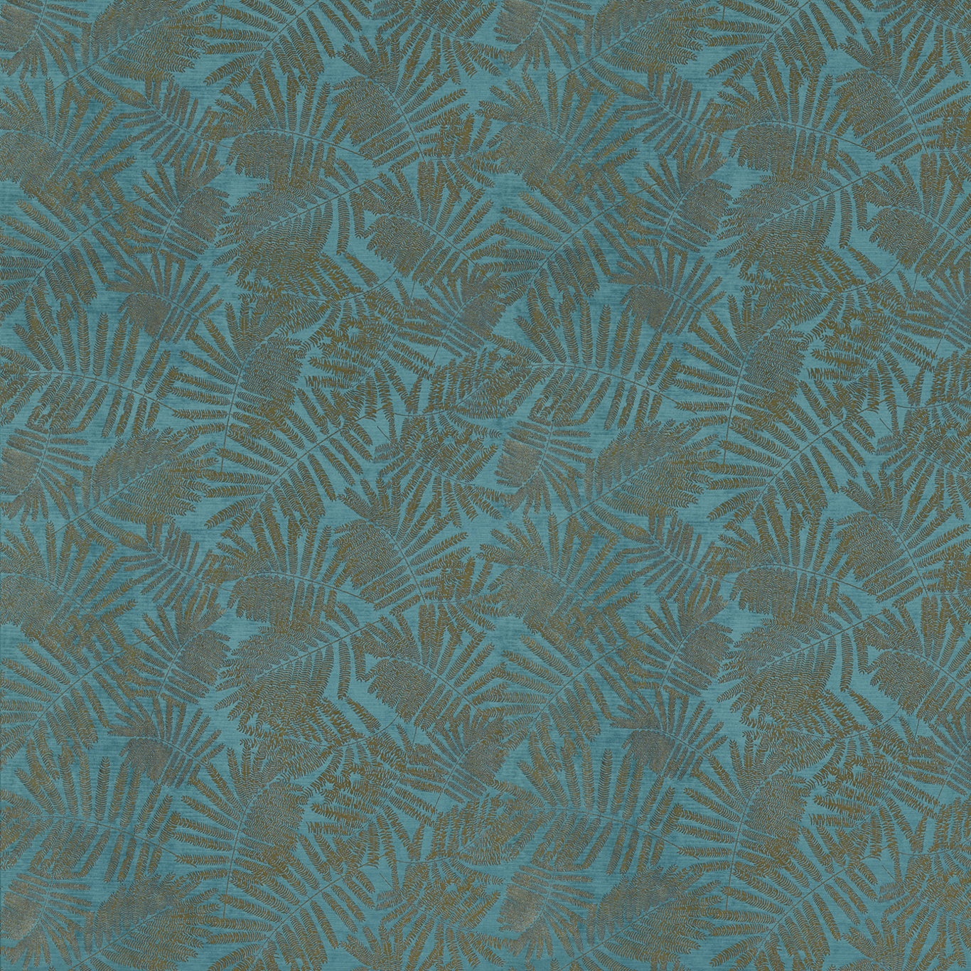 Espinillo Velvet Teal/Brass Fabric by HAR