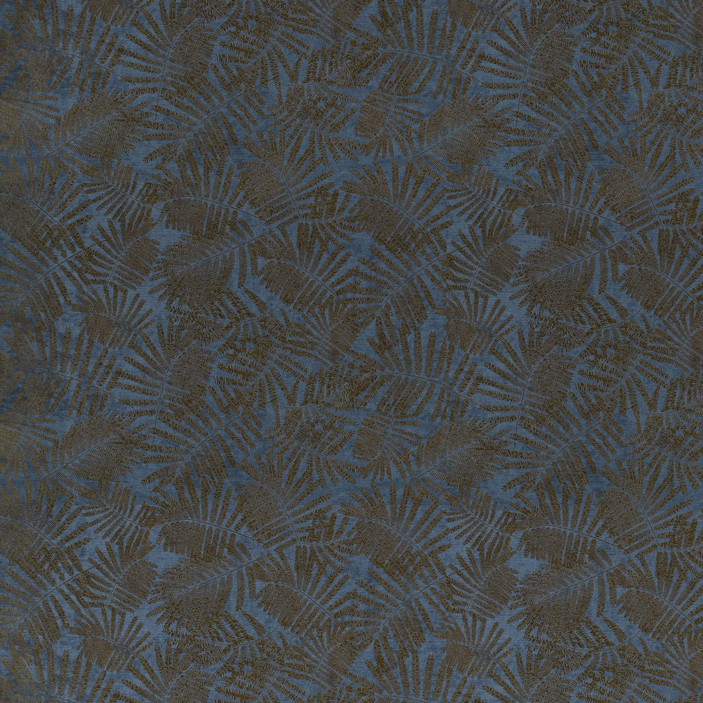 Espinillo Velvet Indigo/Copper Fabric by HAR