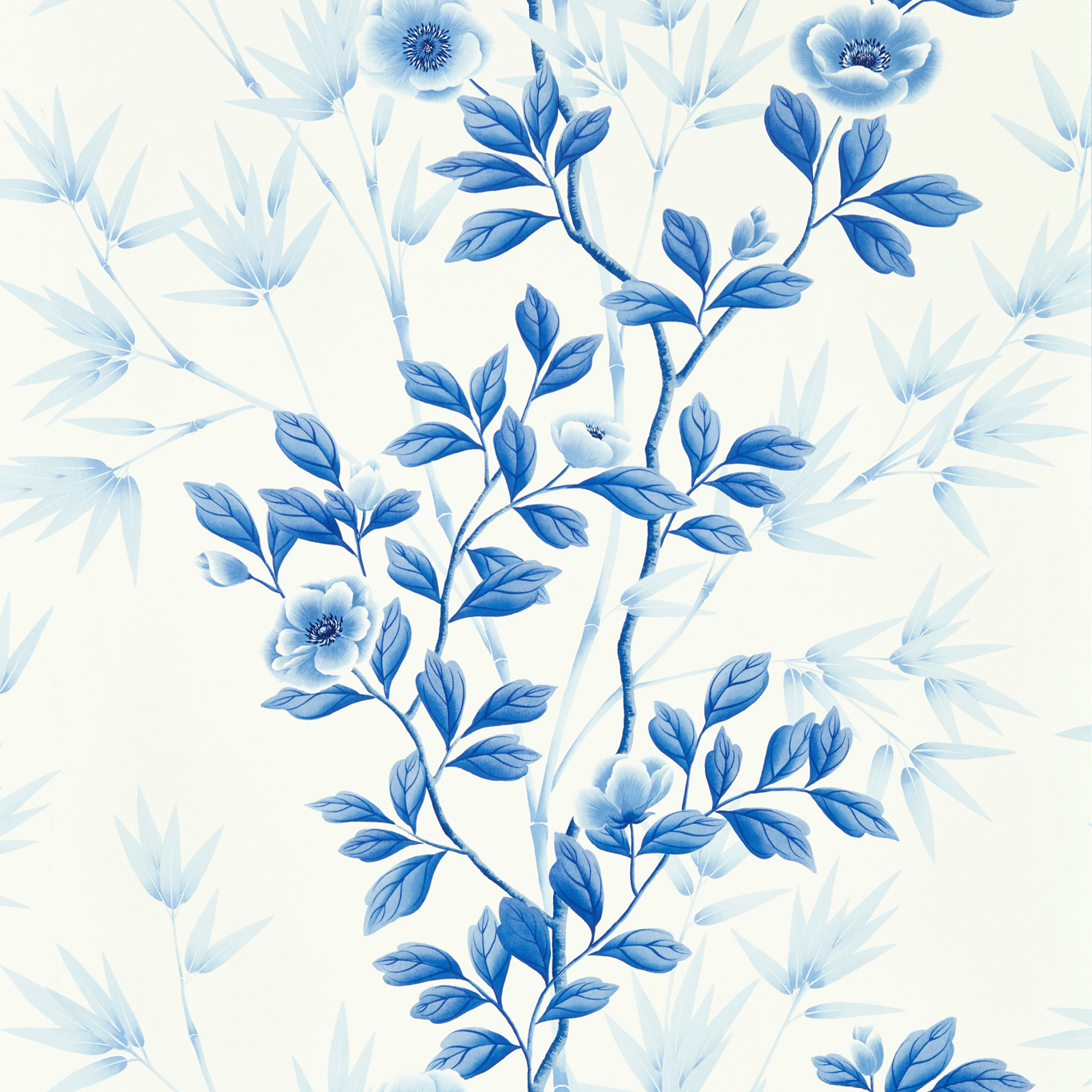 Lady Alford Porcelain / China Blue Wallpaper by HAR