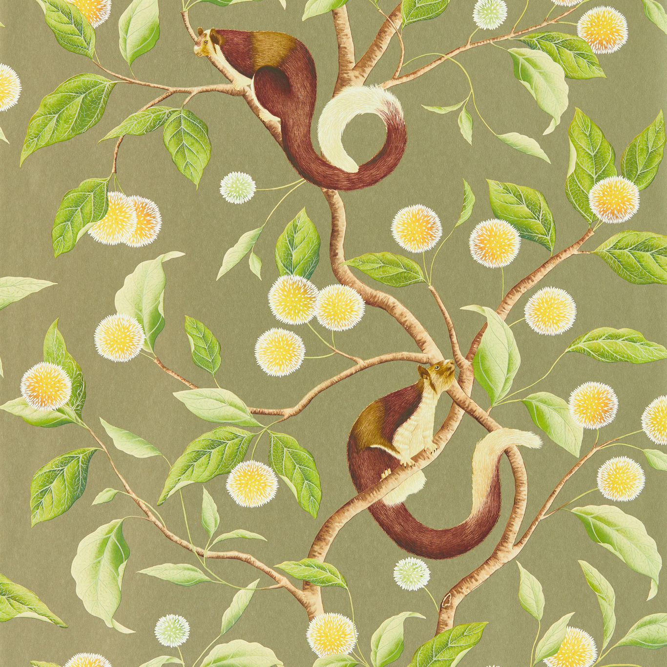 Nellie Wide Width Gilver/Meadow Wallpaper by HAR