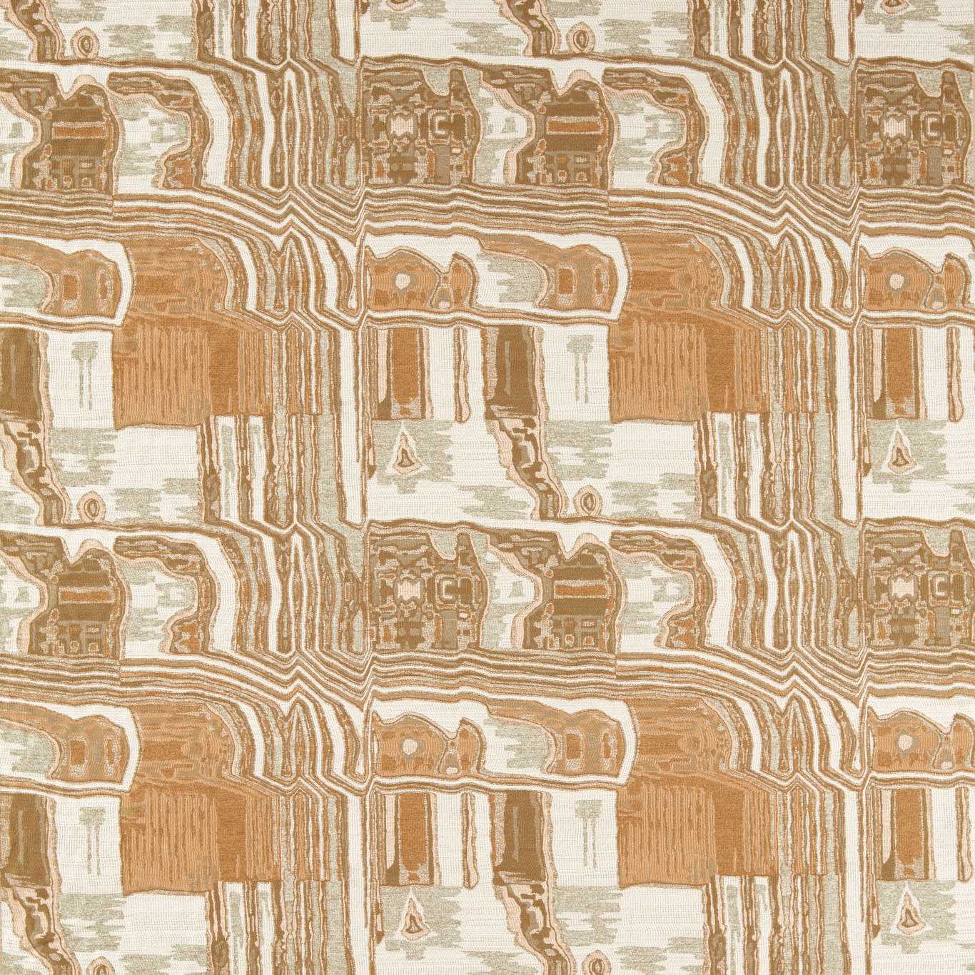 Kiva Tigers Eye/Tourmaline Fabric by HAR