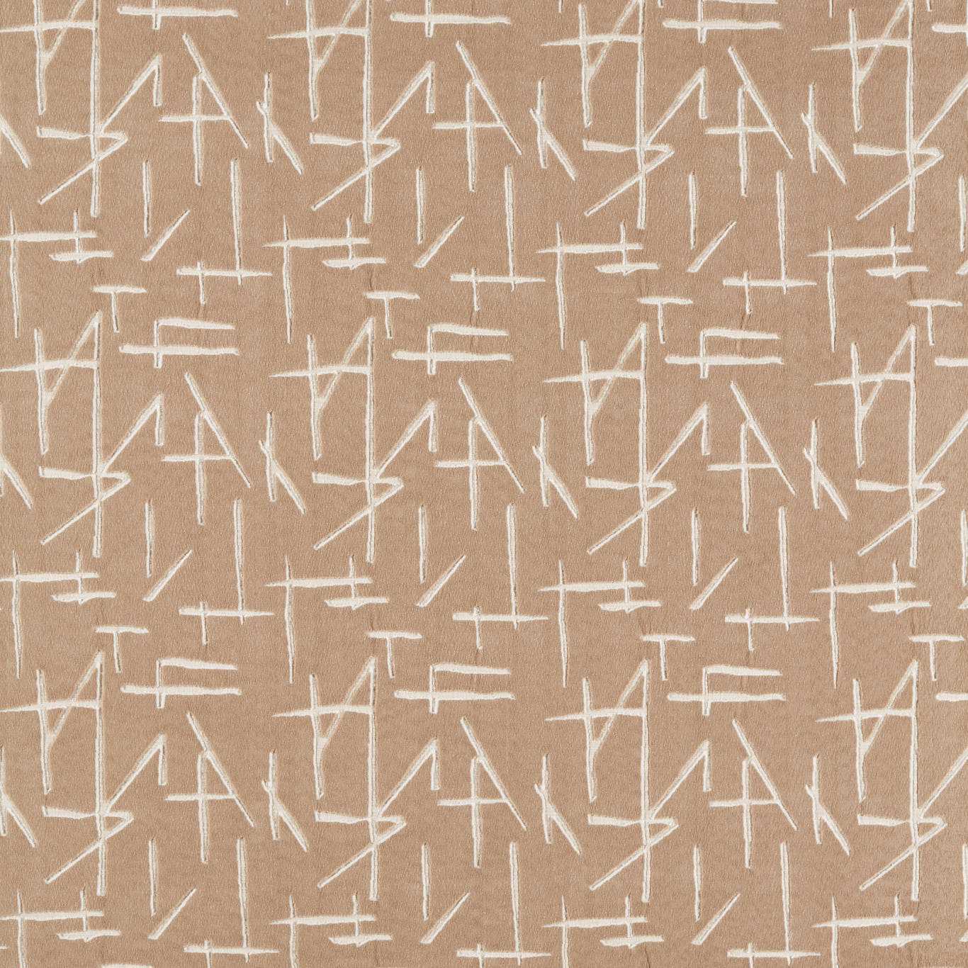 Dolmens Velvet Sandstone Fabric by HAR