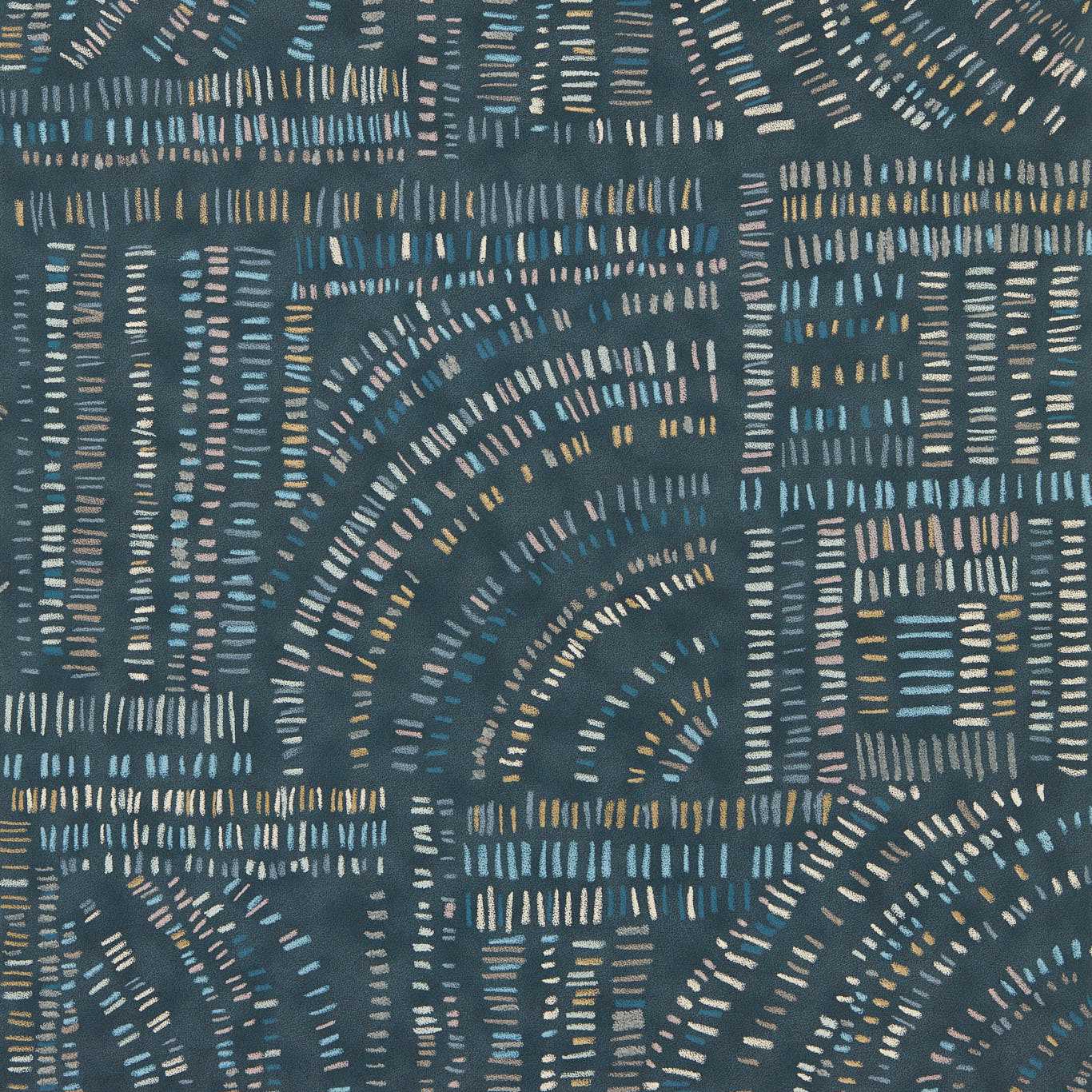 Frescoes Sapphire/Kyanite/Quartz Wallpaper by HAR