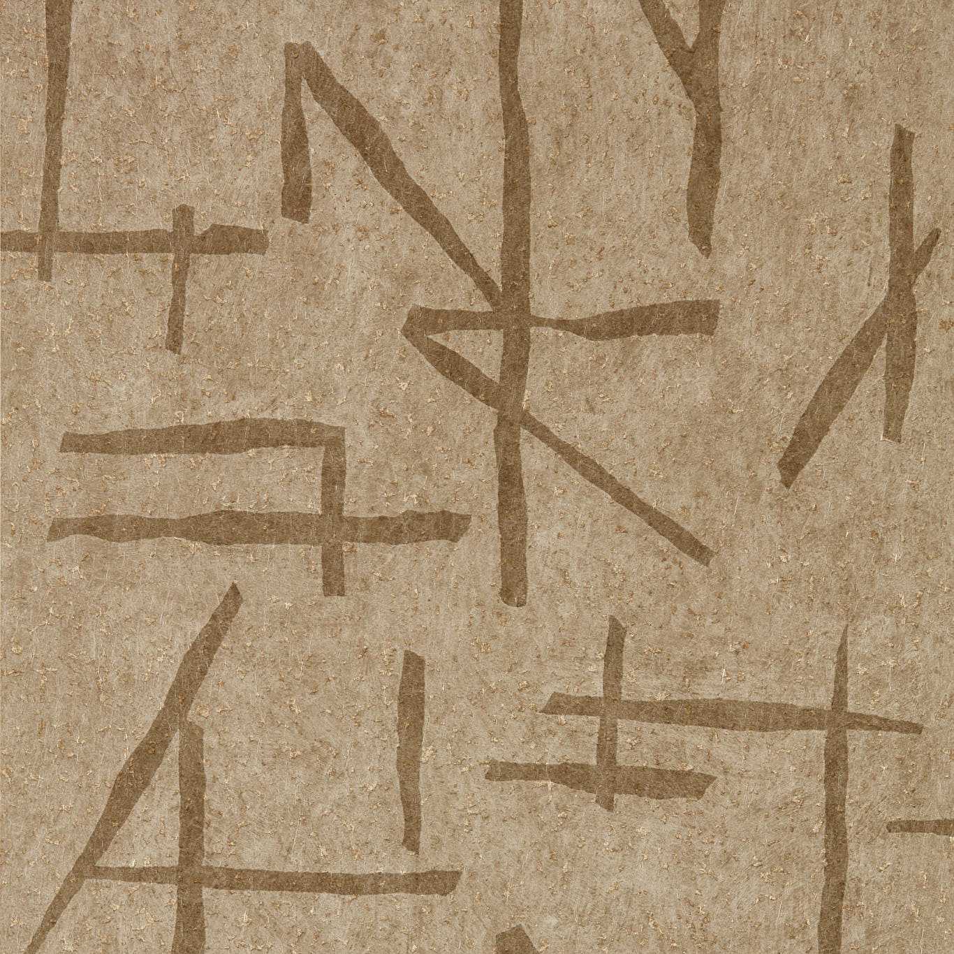 Dolmens Sandstone/Gold Wallpaper by HAR