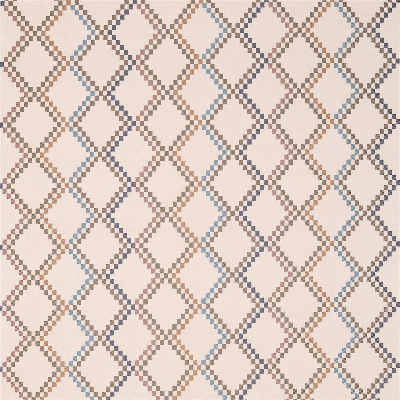 Mosaico Sky/Nude/Raffia Fabric by HAR