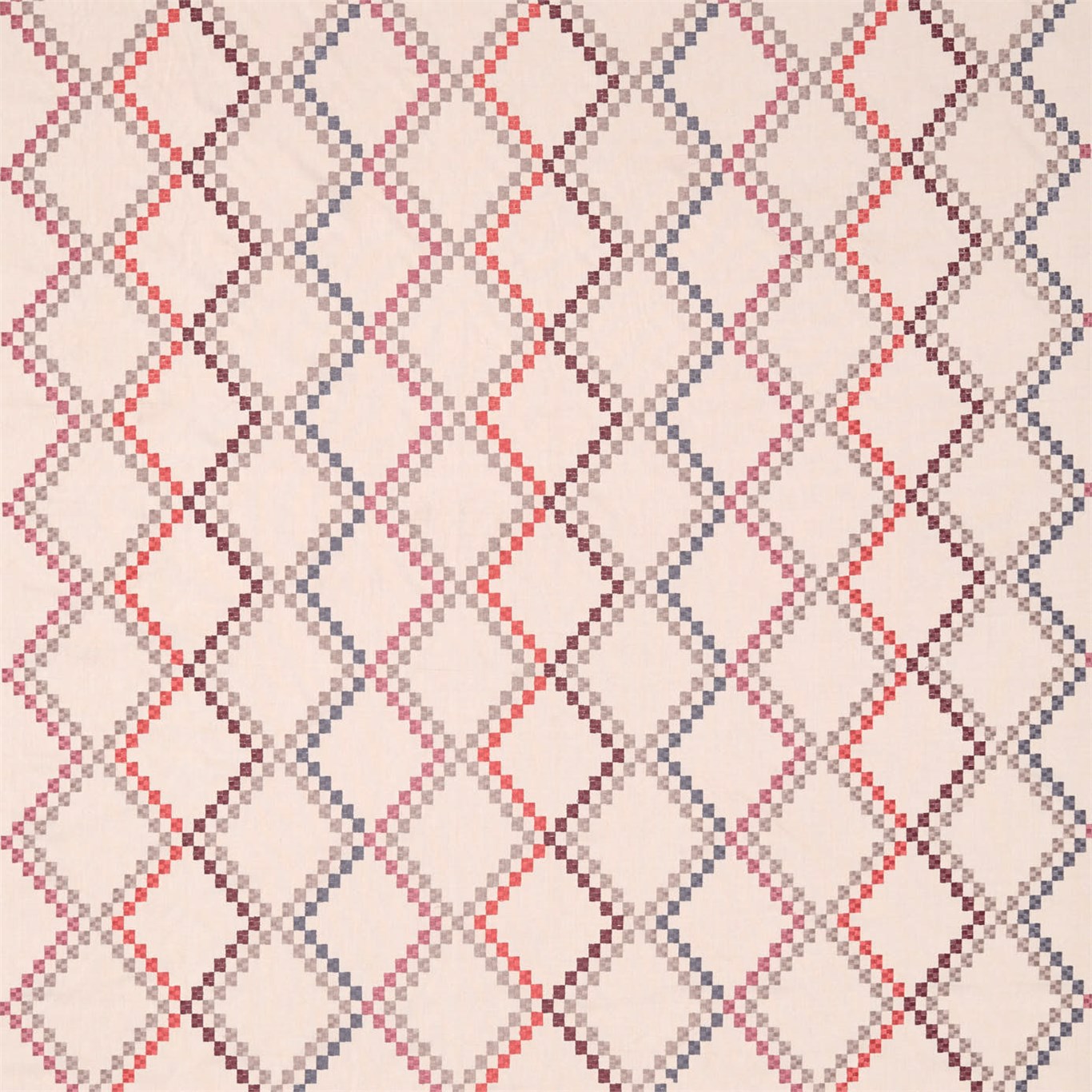 Mosaico Pomegranate / Slate / Fig Fabric by HAR