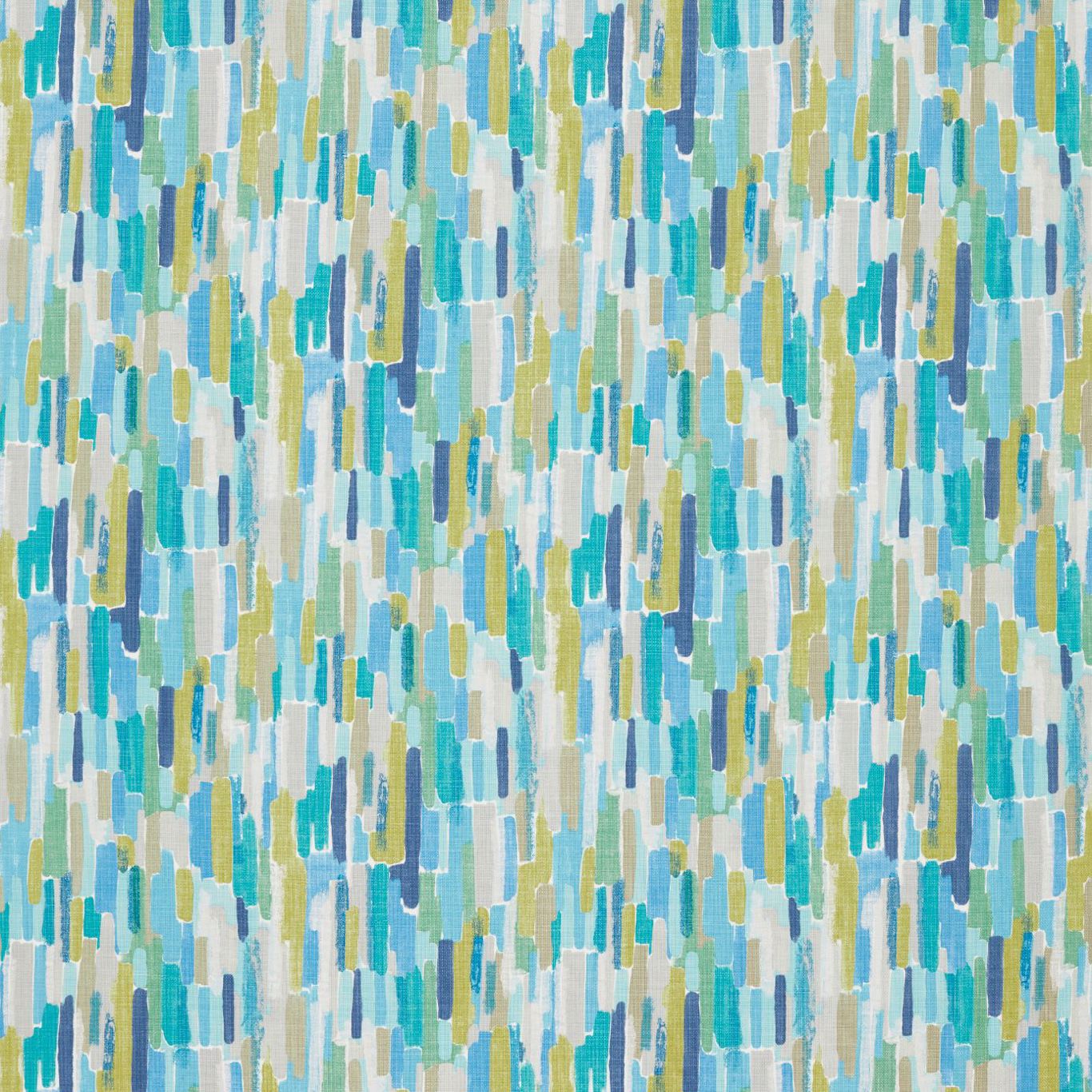 Trattino Turquoise / Ocean / Marine Fabric by HAR