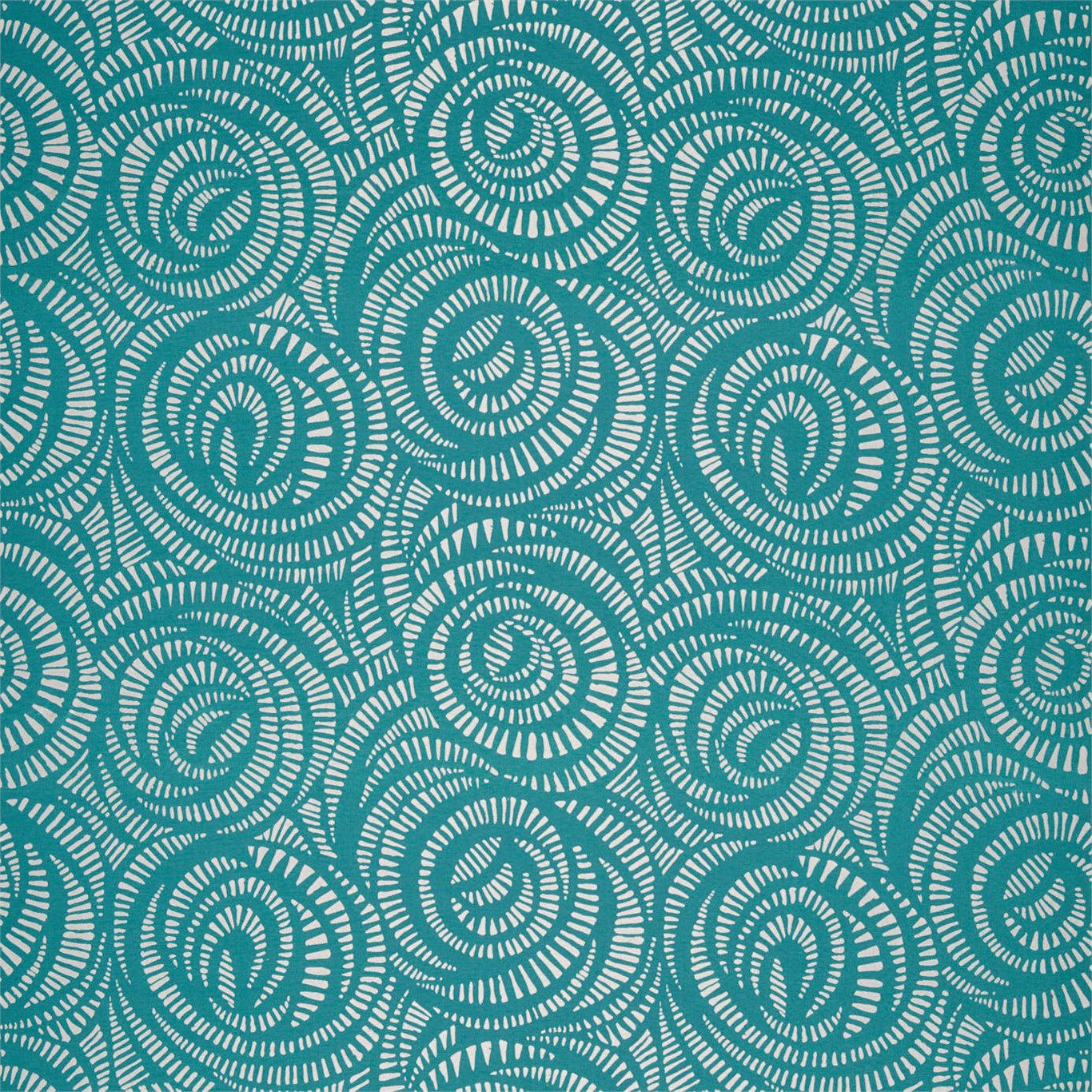 Fractal Peacock Fabric by HAR