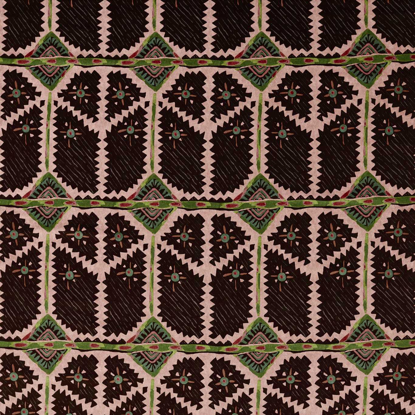 Brocha Blush/Charcoal Fabric by HAR