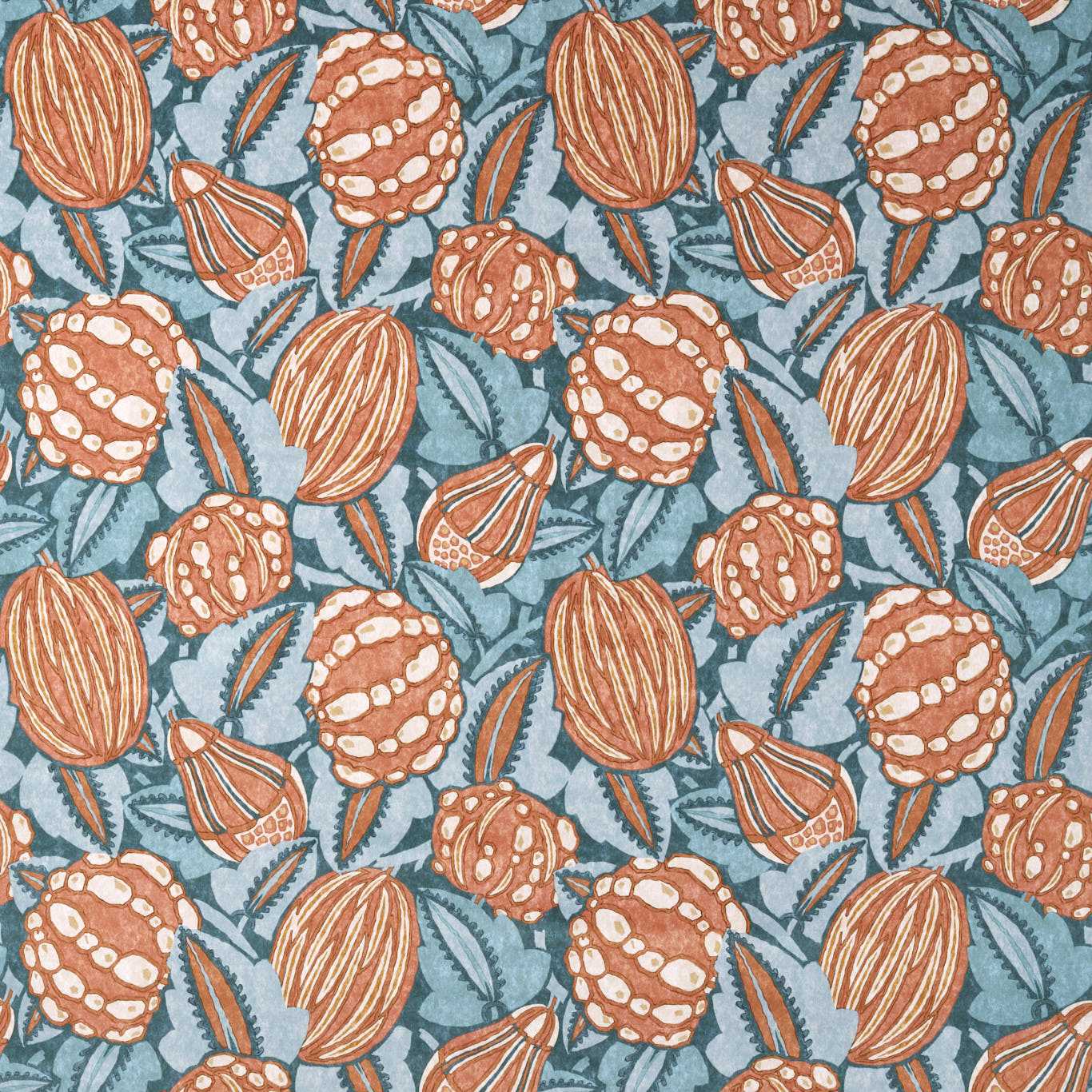 Zenith Terracotta/Azul Fabric by HAR